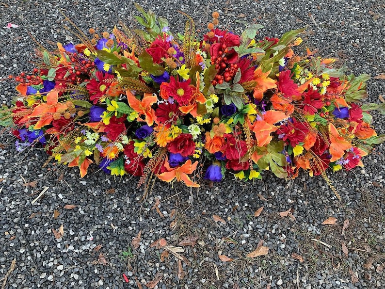 Grave Blanket Gravesite Decoration for Ground Customizable Etsy