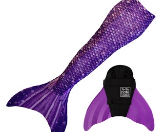 Paradise Purple Mermaid Tail + Monofin Set - Child