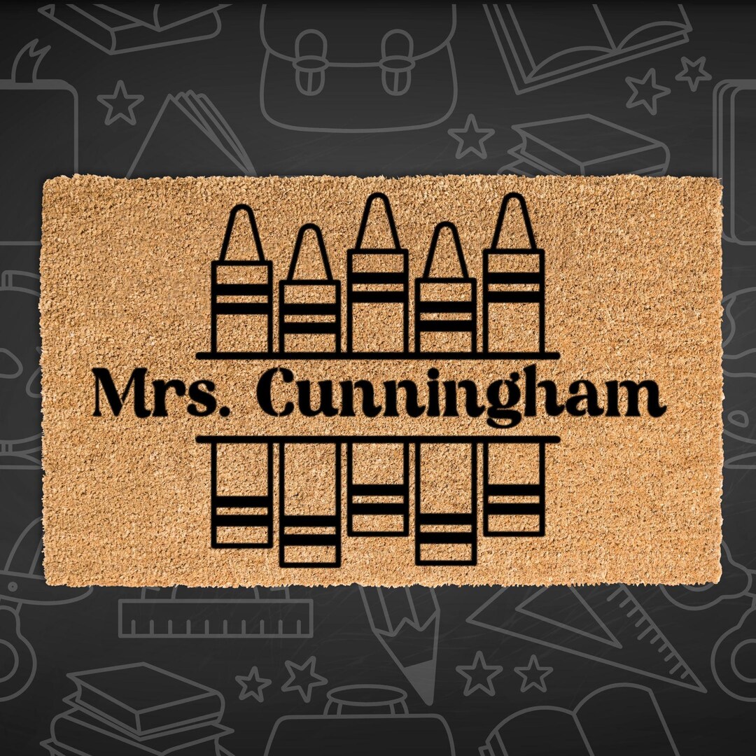 Custom Teacher Gift – Crayon Design With Name - Etsy
