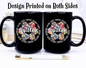 Quilt Mug • Cute Gifts For Quilters • Quilters Gifts • Large Coffee Mug • Quilting Coffee Mug • Quilt Gift Ideas • What Is a Quilter?