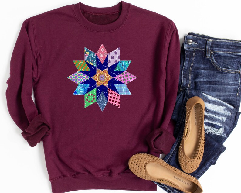 Quilt Sweatshirt Quilters Gifts Quilting Gifts Quilting Etsy