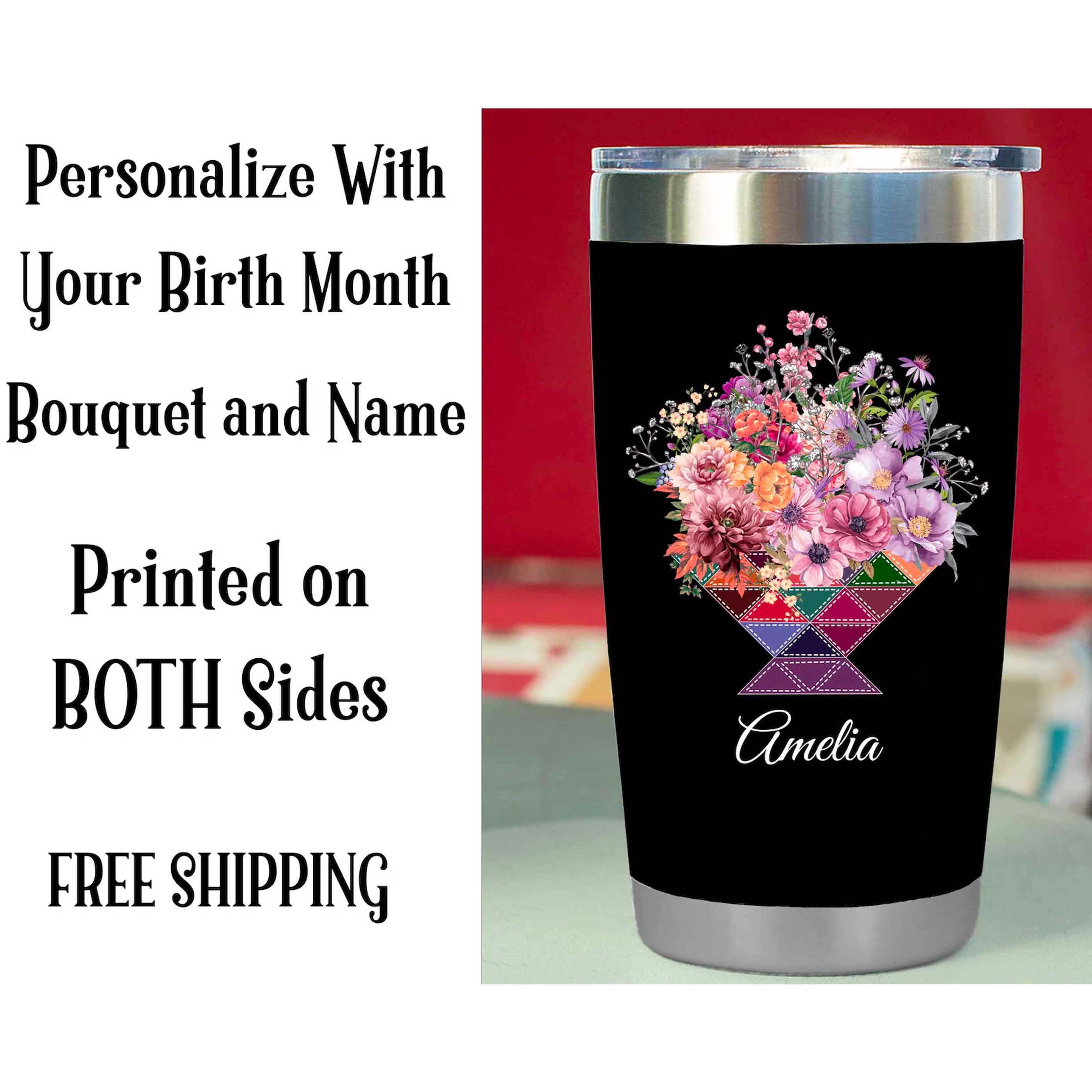 Quilt Drinkware Quilters Gifts Personalized Tumbler Design for