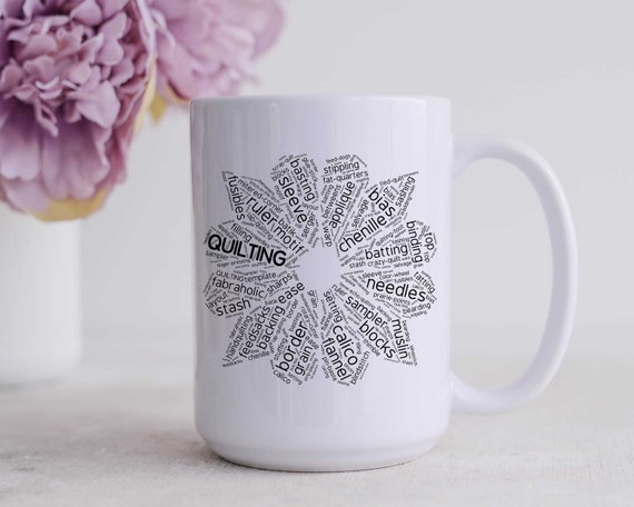 Quilt Drinkware, Quilting Mug, Quilters Gifts, Quilting Gifts, Quilt Gifts,  Quilting Grandma Gift, Quilt Gift Ideas, A Love for Quilting 