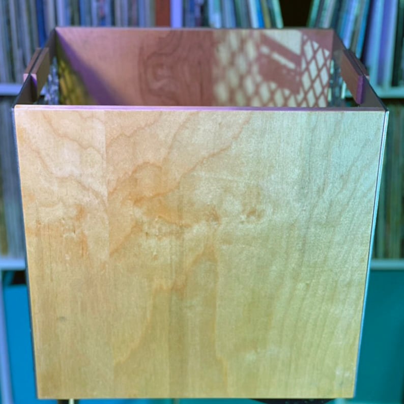 Vinyl Record Storage Milk Crate Design Birch Full Etsy