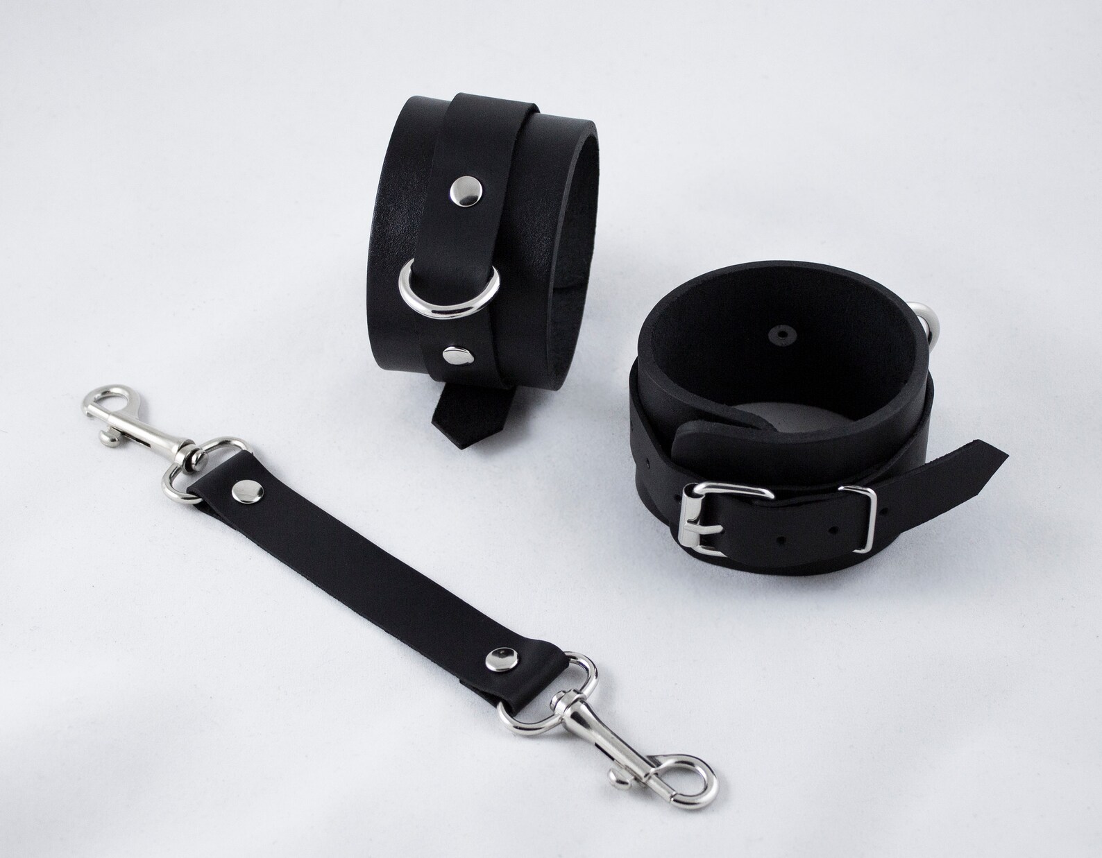 Restraint ankle cuffs Leather BDSM gear Bondage Leather Cuffs Etsy