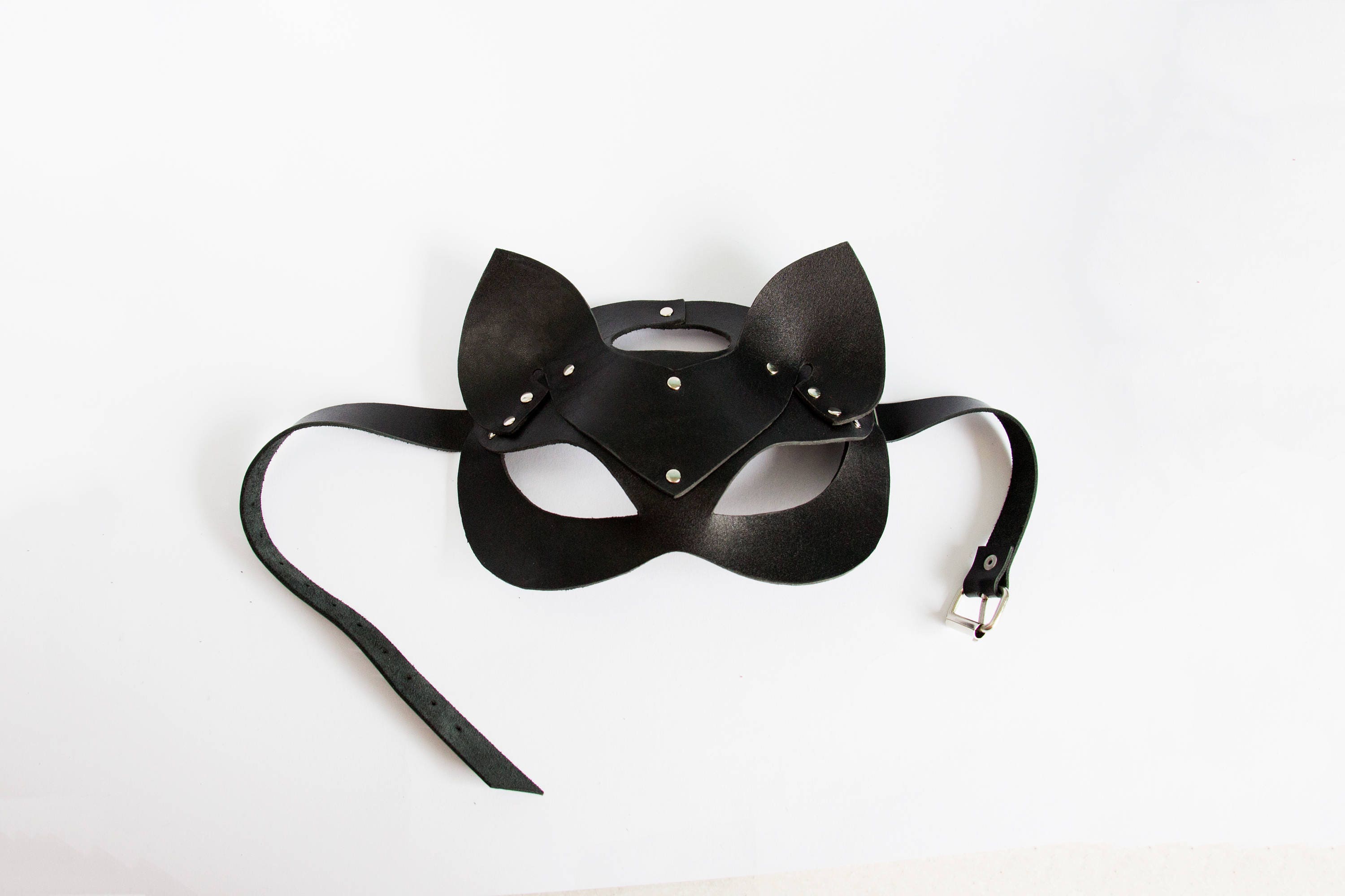 Bdsm cat mask Catwoman mask Cosplay cat mask Petplay mask Cat Etsy