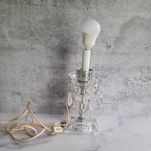 Vintage Glass Table Lamp