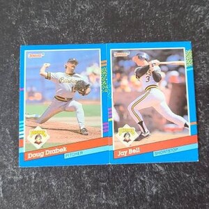 Cartes de baseball vintage des pirates de Pittsburgh