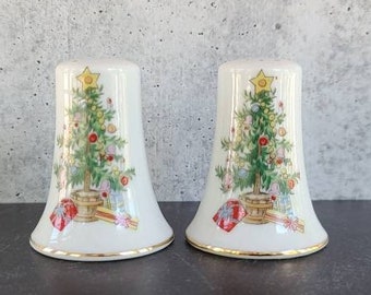 Vintage Christmas Salt and Pepper Shakers