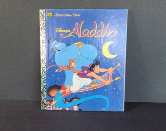 1993年製 ディズニー アラジン ゴールデンブックス ソフトカバー、新品