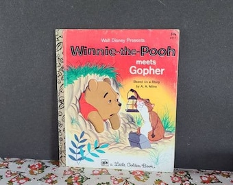 Winnie-the-Pooh Meets Gopher, A Little Golden Book