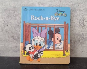 Vintage Disney Babies: Rock-a-Bye, Golden Board Book (1988)