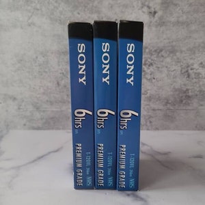 Set of 3 Sony VHS Tapes