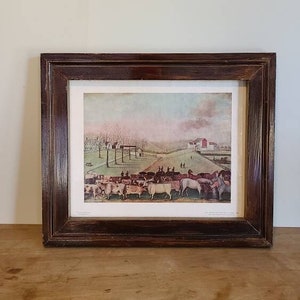 Framed Edward Hicks&#39; The Cornell Farm