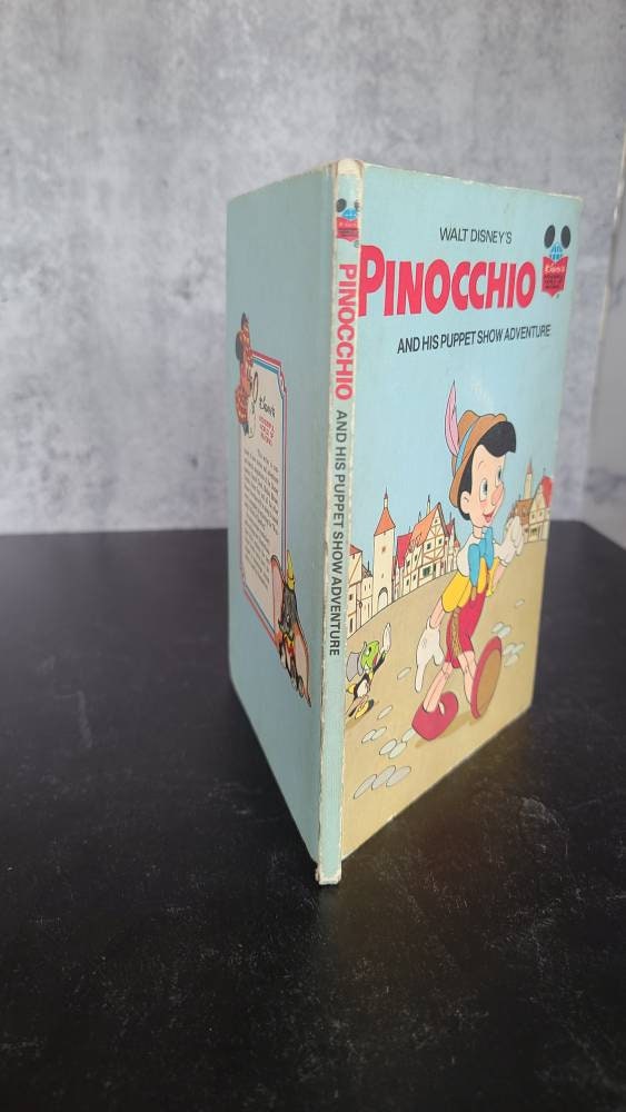 ヴィンテージ ウォルト・ディズニーのピノキオ絵本、1973年 - Etsy 日本