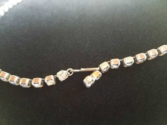 Glamorous Rhinestone Necklace, Vintage Wedding Ne… - image 8