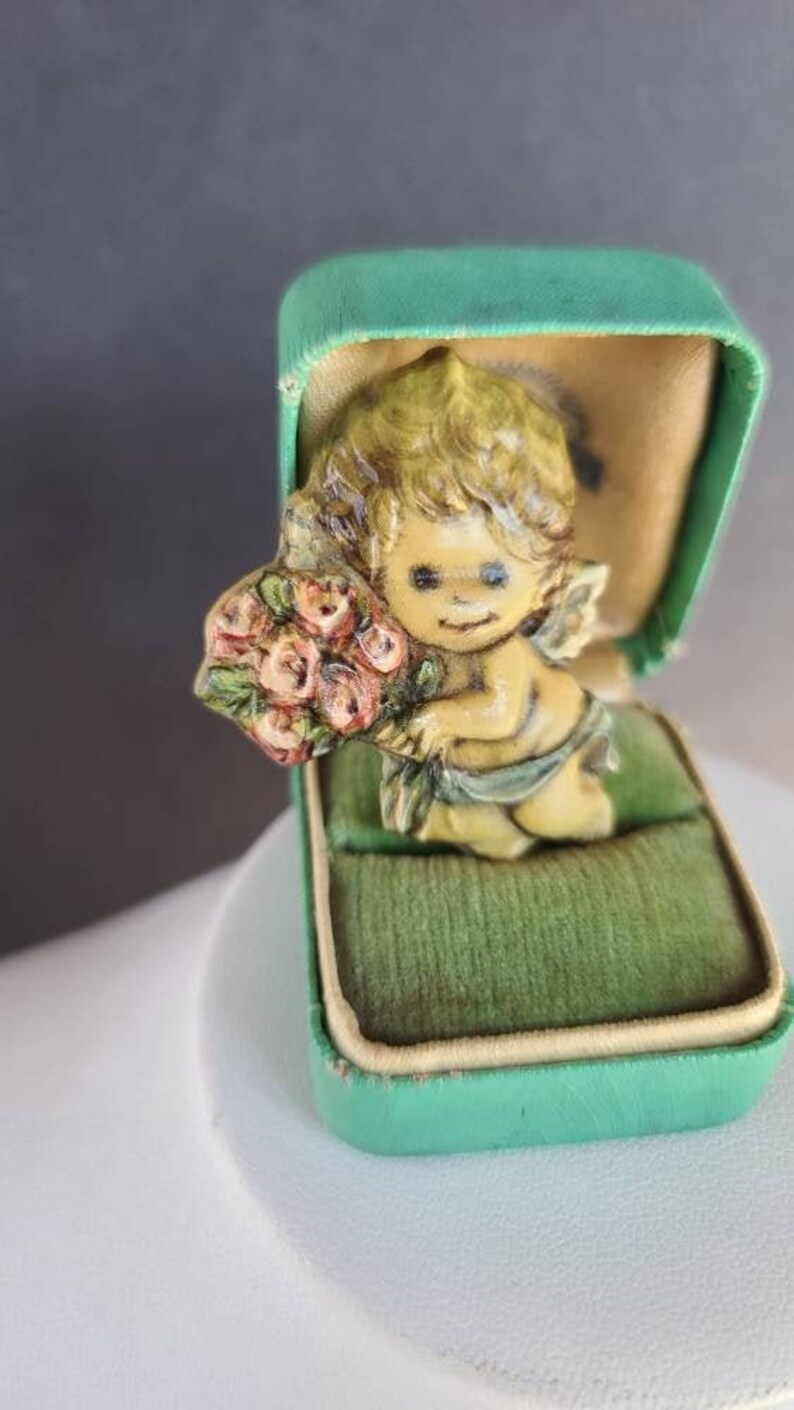 Hallmark Cards Cherub Plastic Brooch