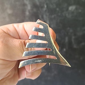925 Sterling Silver Abstract Taxco Mexico Brooch Vintage