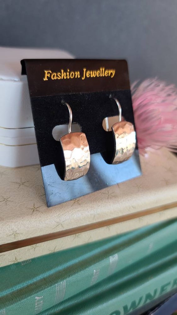 925 Hammered Dangling Earrings - image 6