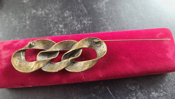 Vintage Three Loop Brooch - image 6