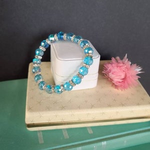 Vintage Beaded Rhinestone Stretchy Bracelet