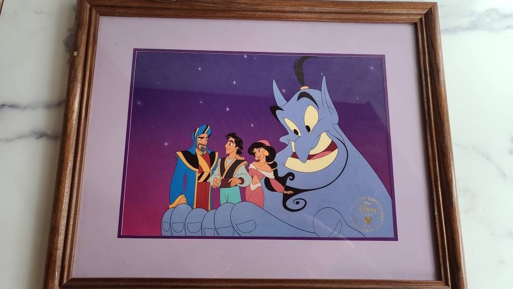 Disney's Aladdin 1996 Commemorative Lithograph - Etsy