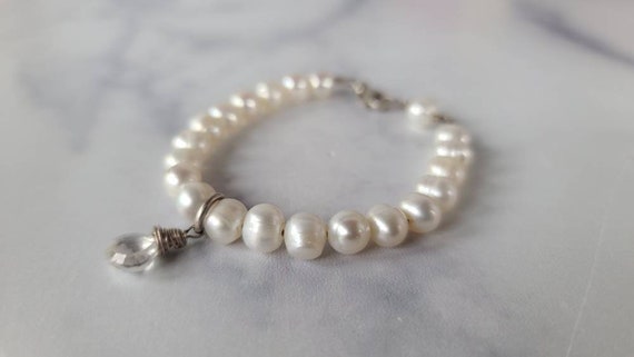 925 Pearl Crystal Bracelet - image 6