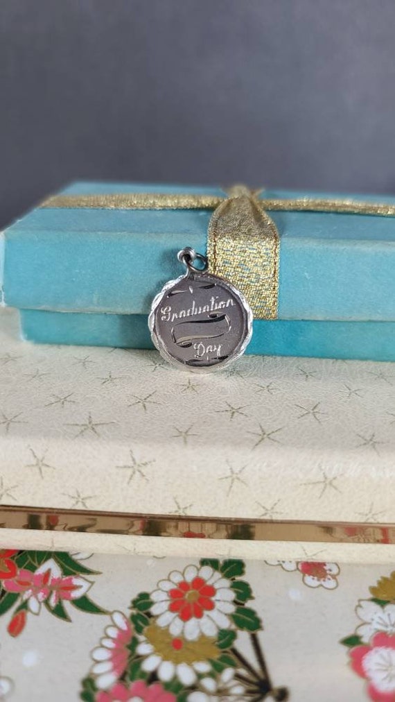 Sterling Graduation Charm - image 2
