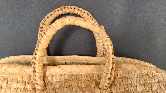 Wicker Summer Tote Bag - image 5