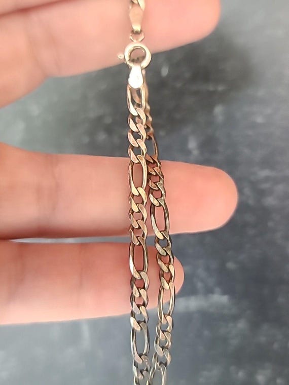 Italian 925 Sterling Silver Chain Bracelet Vintage - Etsy
