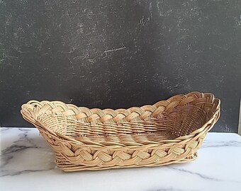 Woven Bread Basket Vintage