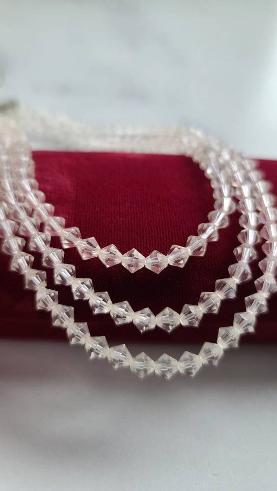 Vintage Glass Beaded Multistrand Necklace