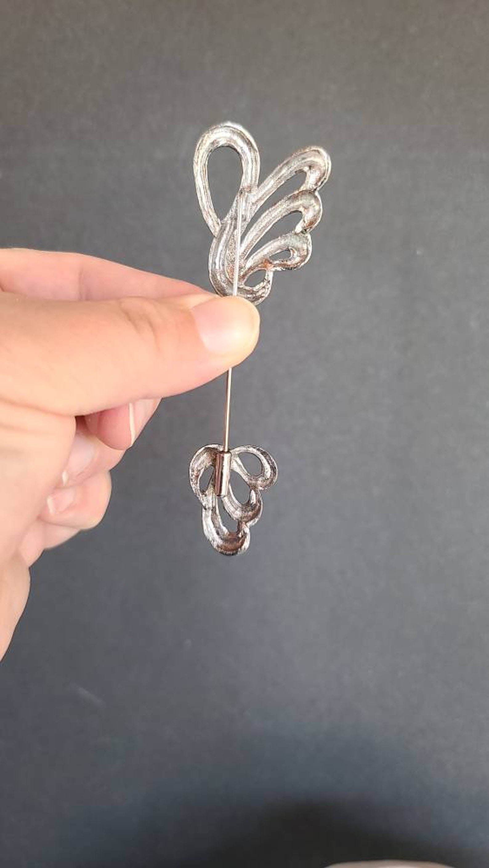 Abstract Filigree Silver Swan Stick Pin Costume Jewelry - Etsy Canada