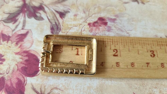 Parklane Rectangular Rhinestone Gold Pendant - image 10