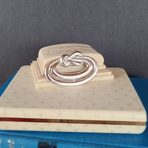 Vintage Silver Tone Metal Brooch