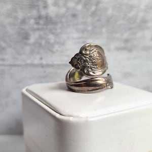 Vintage Floral Spoon Ring