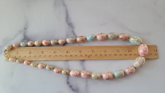 Speckled Pastel Beaded Necklace - image 6