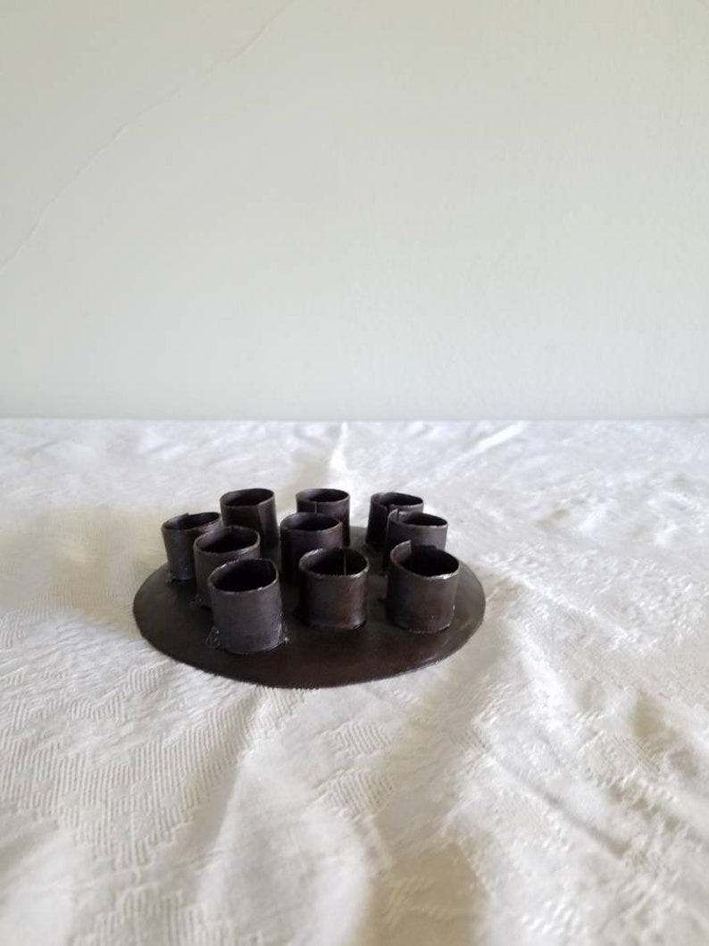 Vintage Candleholder Steampunk Metal Candleabra