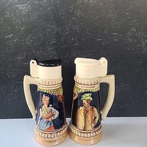 Vintage Beer Stein Salt And Pepper Shakers