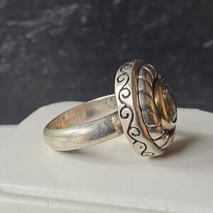 Brighton 925 Sterling Silver Signed Sayan Cable White Topaz Band Ring Size 6 zdjęcie 3