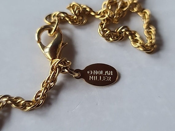 Vintage Nolan Miller Crystal Pave Pendant Necklace - image 6