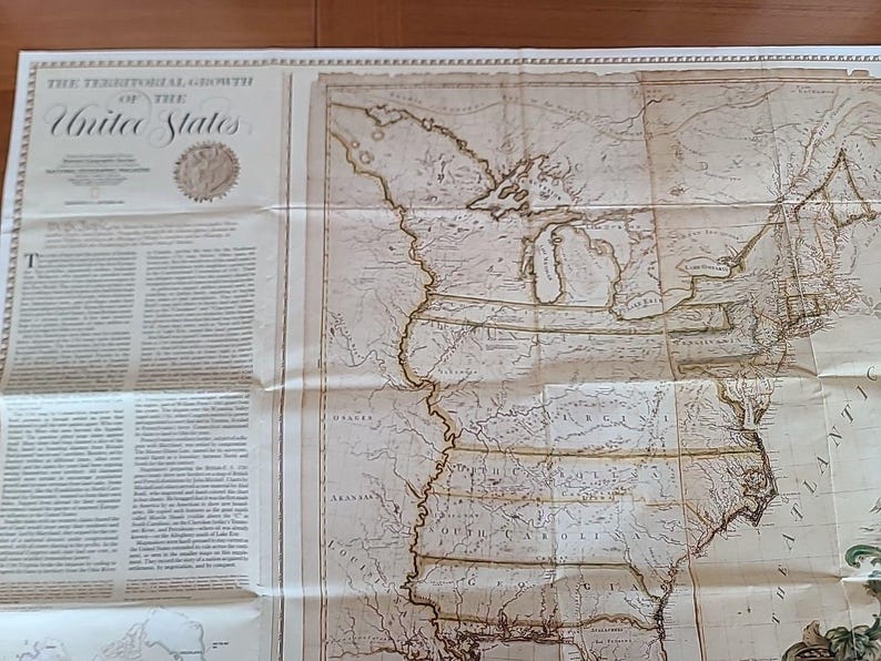 National Geographic Map the Territorial Growth of the United States ...