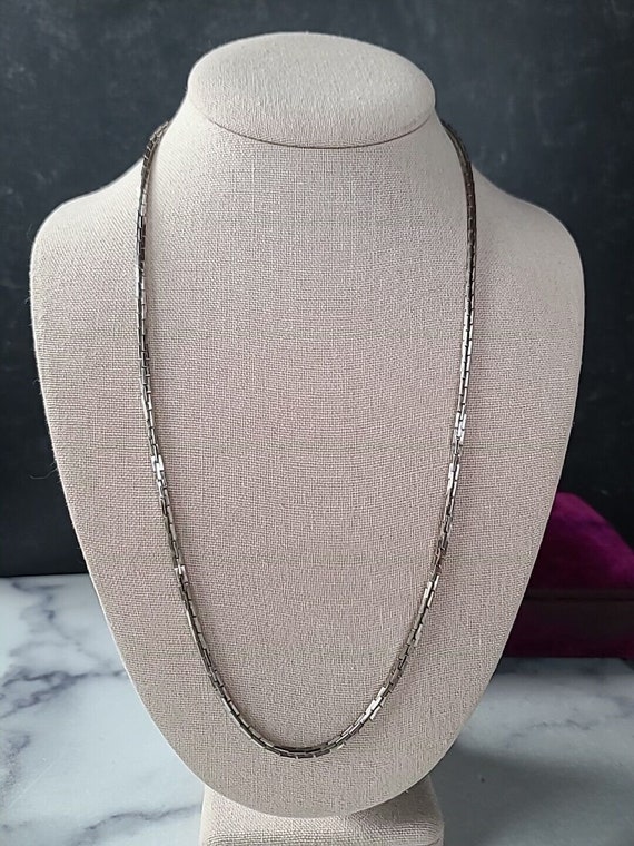 Vintage Sarah Coventry Silver Tone Metal Chain Nec