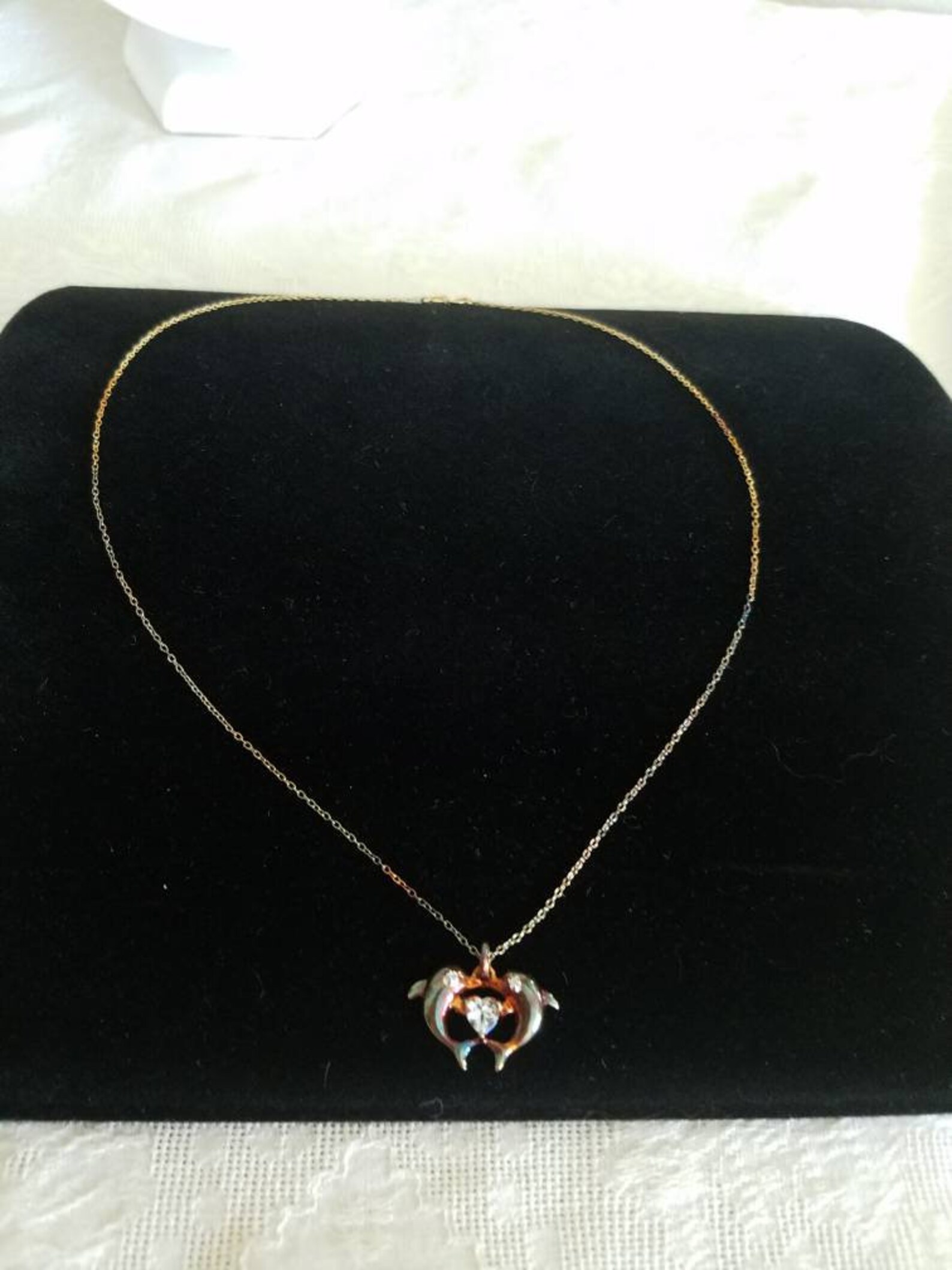 Dolphin Necklace Topaz 2kt main image 1