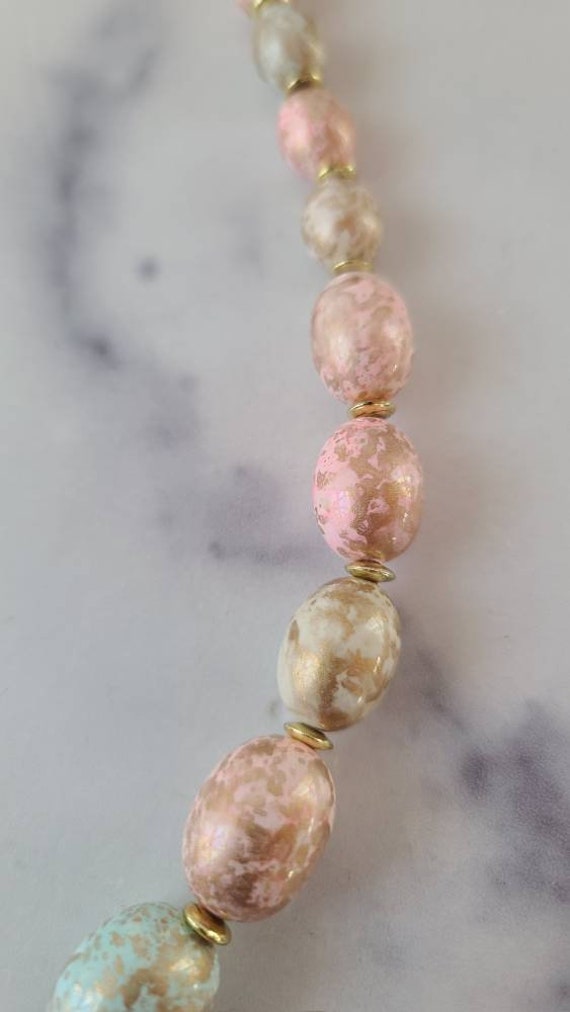 Speckled Pastel Beaded Necklace - image 5