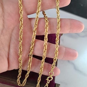 Vintage Gold Tone Metal Chain