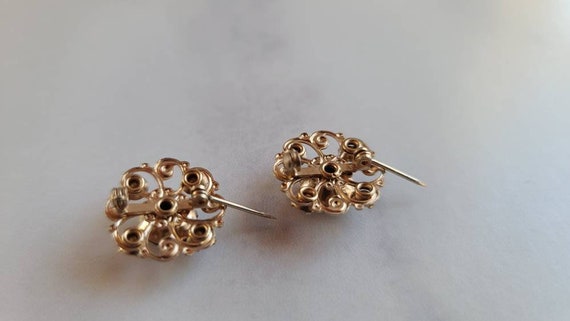 Vintage Guilloche Rose Scatter Pins - image 10