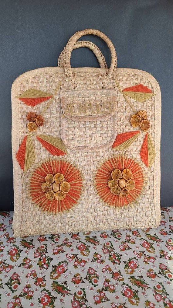 Wicker Summer Tote Bag - image 1