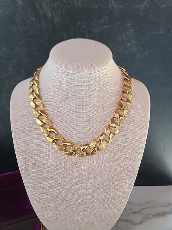 Vintage Napier Gold Chain Statement Necklace