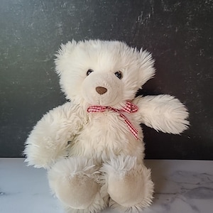 Vintage White Teddy Bear Stuffed